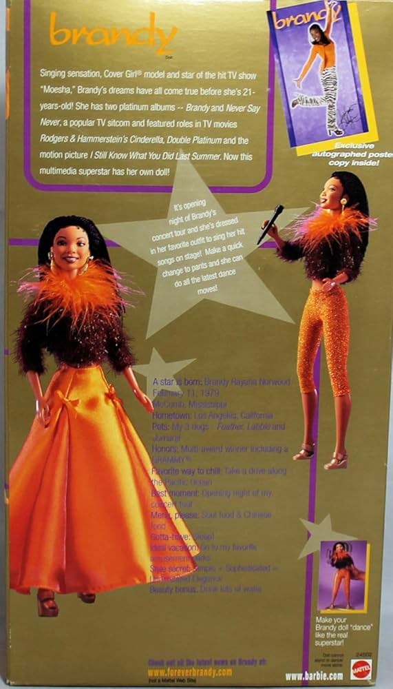 MATTEL社製　Brandy doll Amazon.com: Brandy Doll 1999 (Includes Autographed Poster